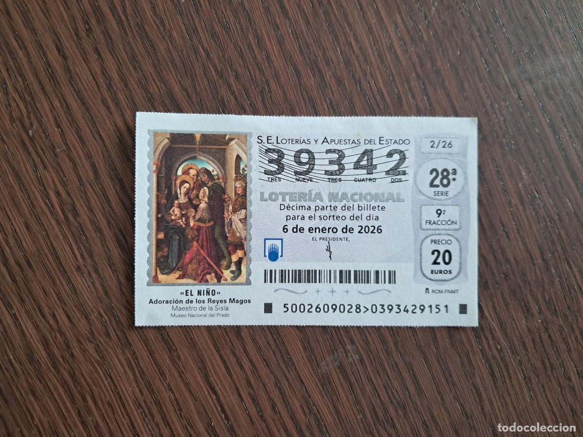 Loter&iacute;a nacional: d&eacute;cimo loter&iacute;a 06-01-26, extra de el ni&ntilde;o, sorteo 2/26.