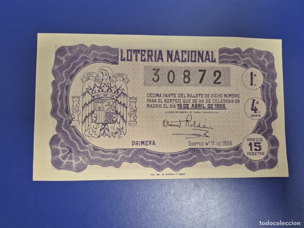 Loter&iacute;a nacional: LOTERIA NACIONAL SORTEO 11 DE 1956