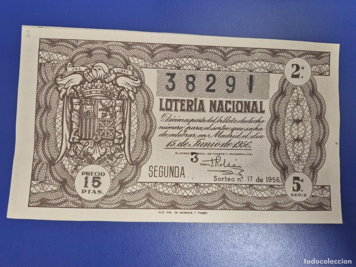 Loter&iacute;a nacional: LOTERIA NACIONAL SORTEO 17 DE 1956