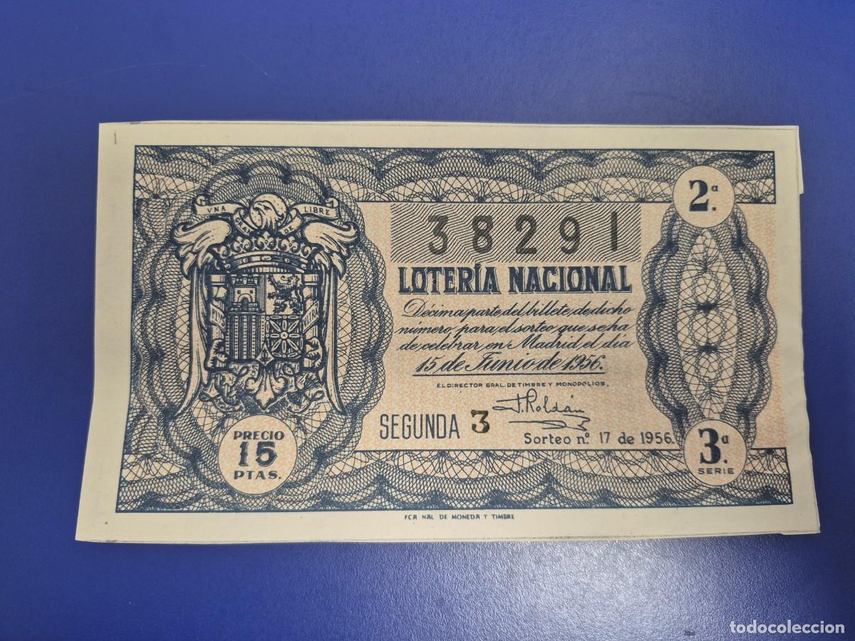Loter&iacute;a nacional: LOTERIA NACIONAL SORTEO 17 DE 1956