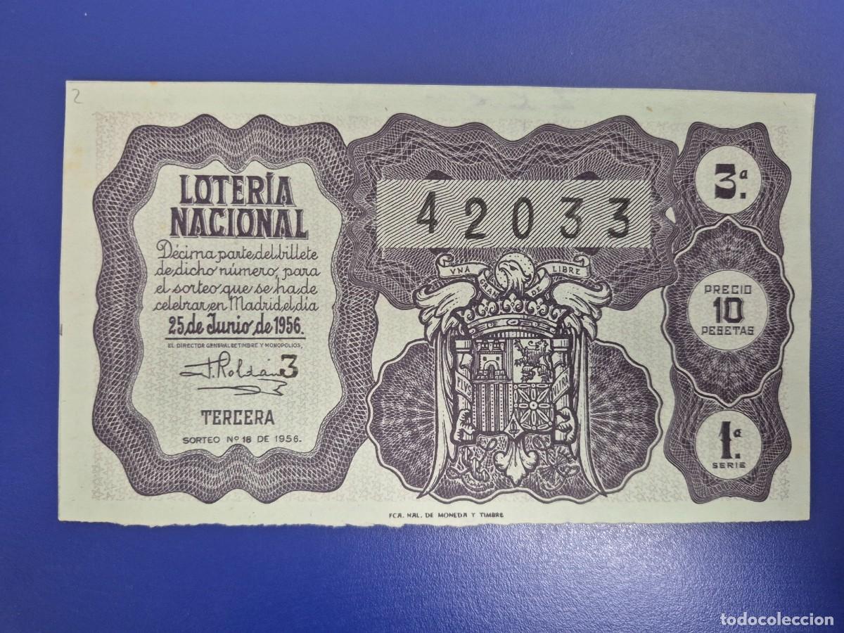 Loter&iacute;a nacional: LOTERIA NACIONAL SORTEO 18 DE 1956