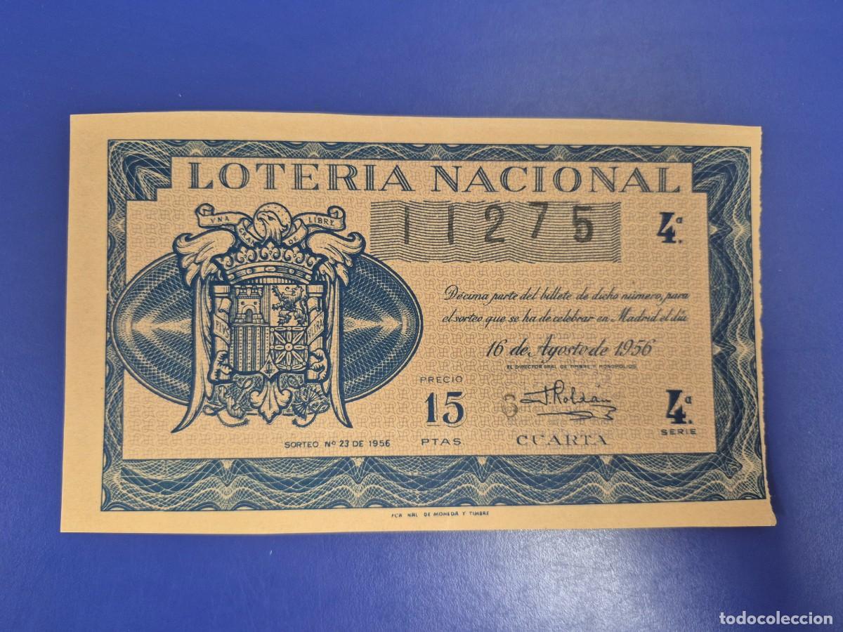 Loter&iacute;a nacional: LOTERIA NACIONAL SORTEO 23 DE 1956