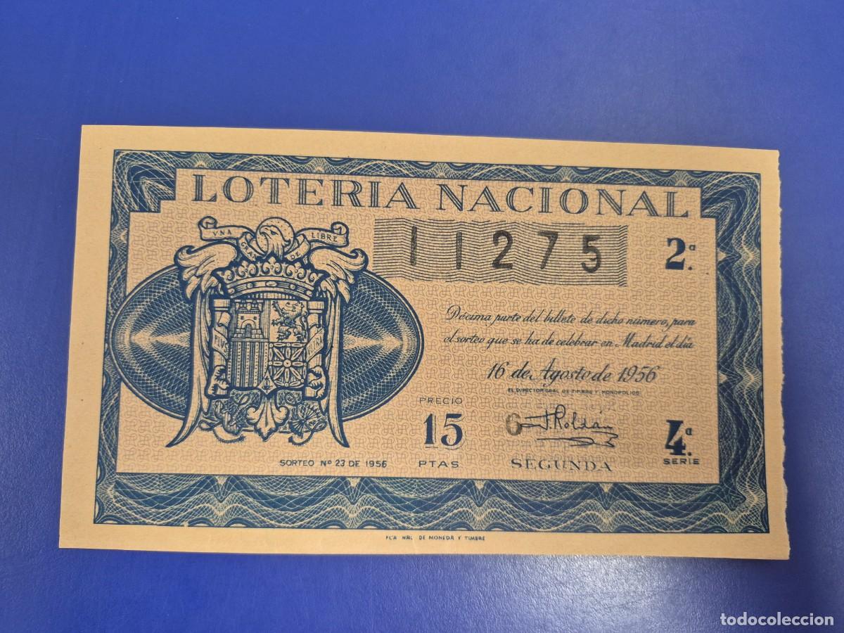 Loter&iacute;a nacional: LOTERIA NACIONAL SORTEO 23 DE 1956