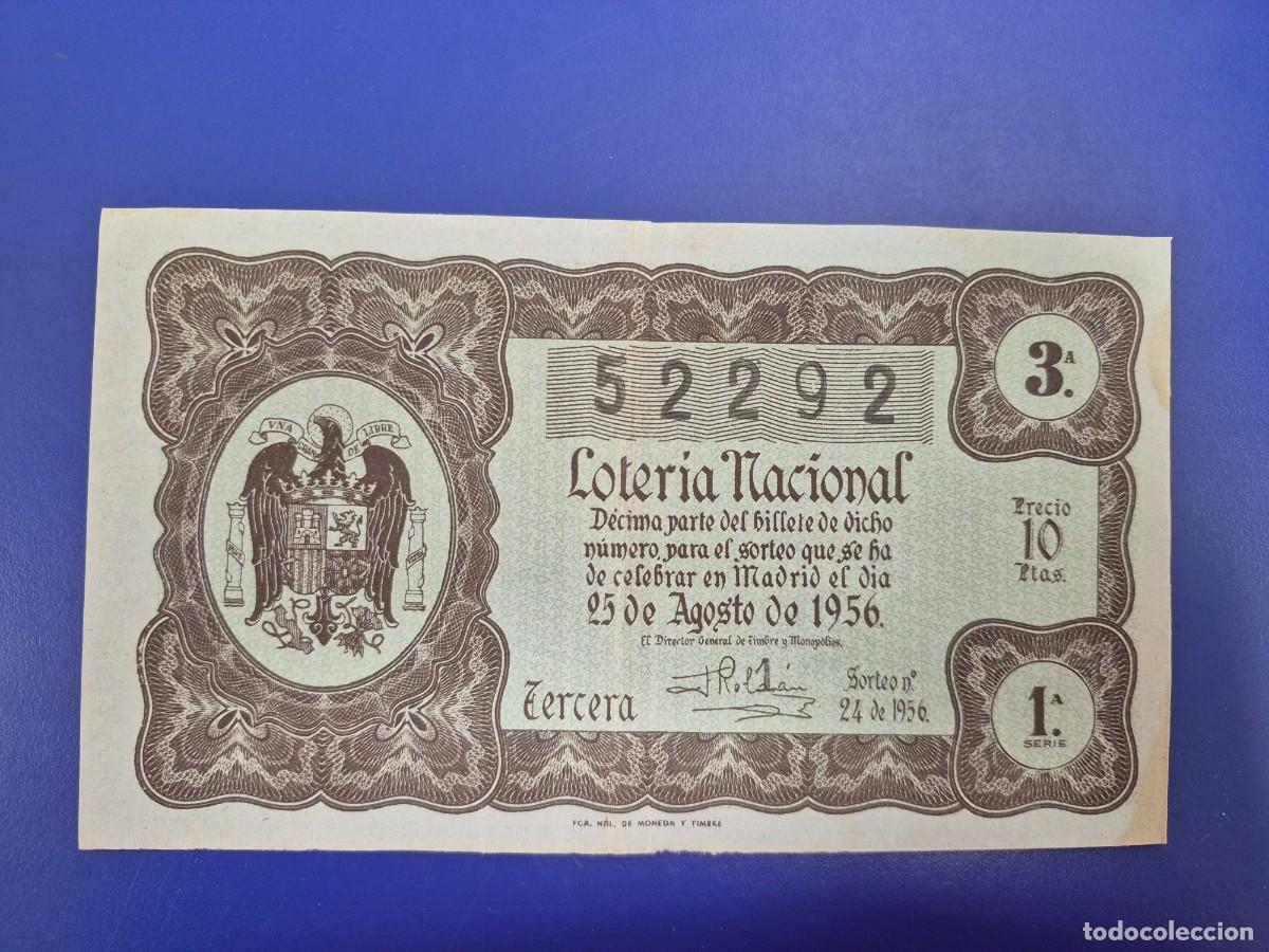 Loter&iacute;a nacional: LOTERIA NACIONAL SORTEO 24 DE 1956