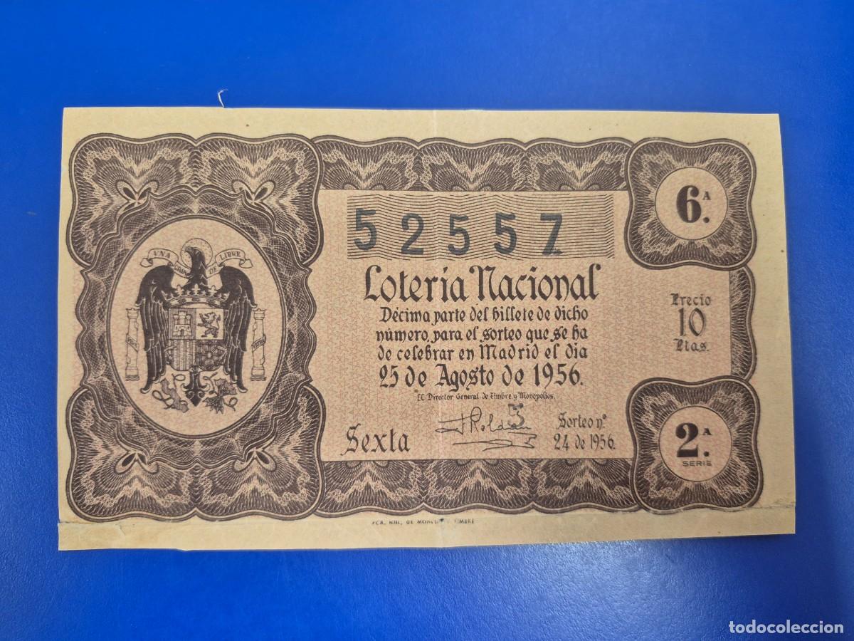 Loter&iacute;a nacional: LOTERIA NACIONAL SORTEO 24 DE 1956