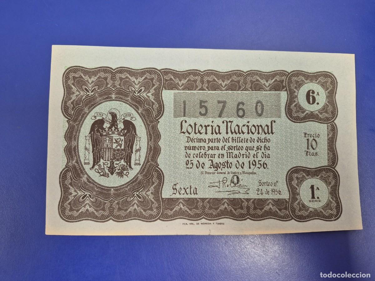 Loter&iacute;a nacional: LOTERIA NACIONAL SORTEO 24 DE 1956