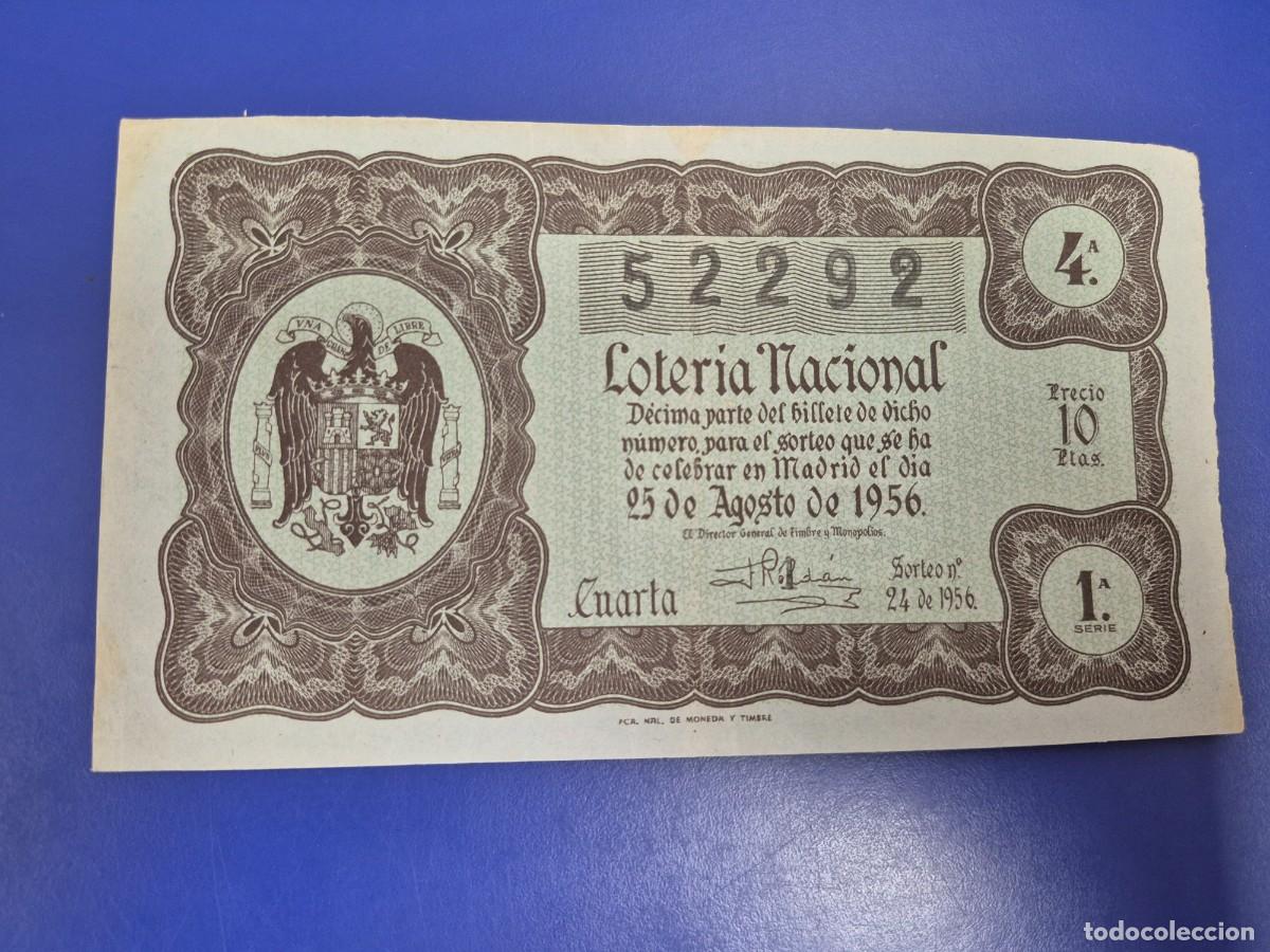 Loter&iacute;a nacional: LOTERIA NACIONAL SORTEO 24 DE 1956