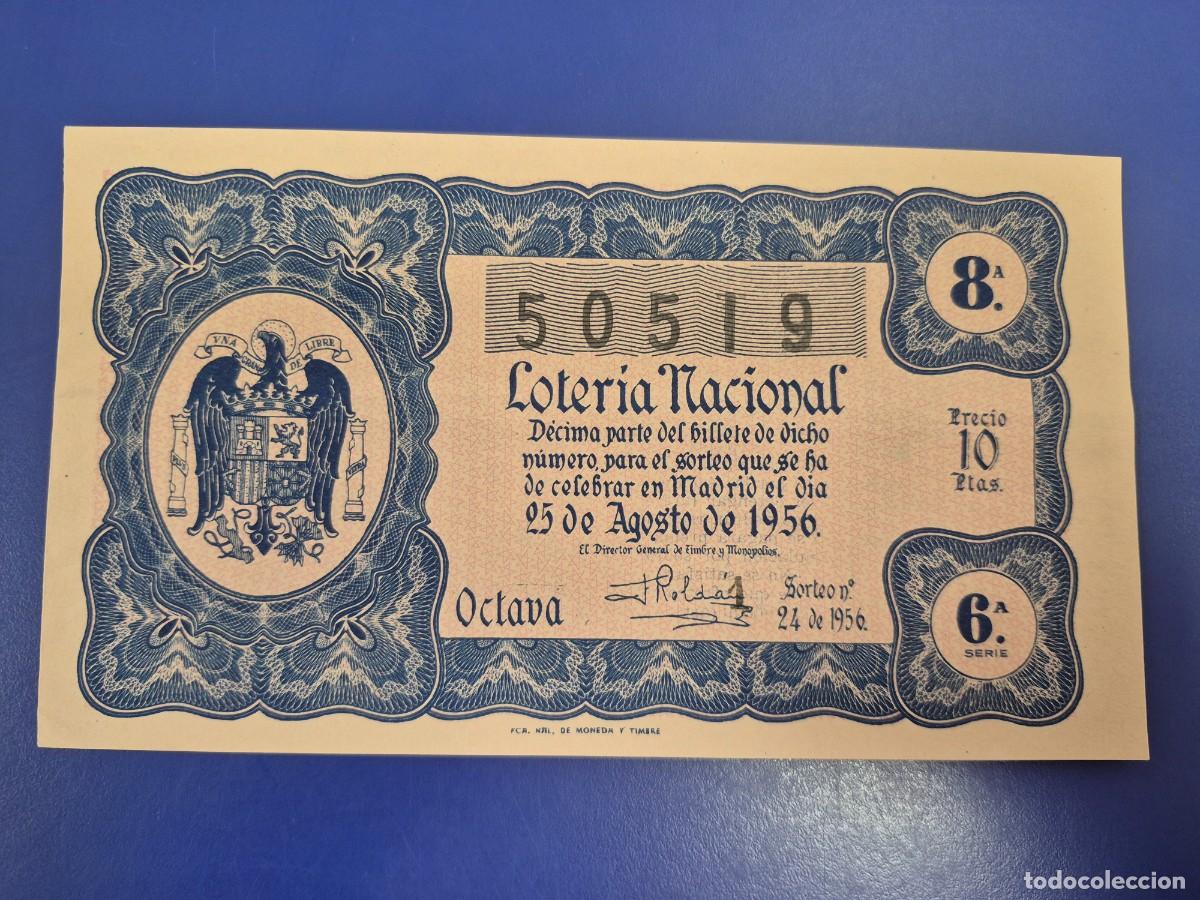 Loter&iacute;a nacional: LOTERIA NACIONAL SORTEO 24 DE 1956
