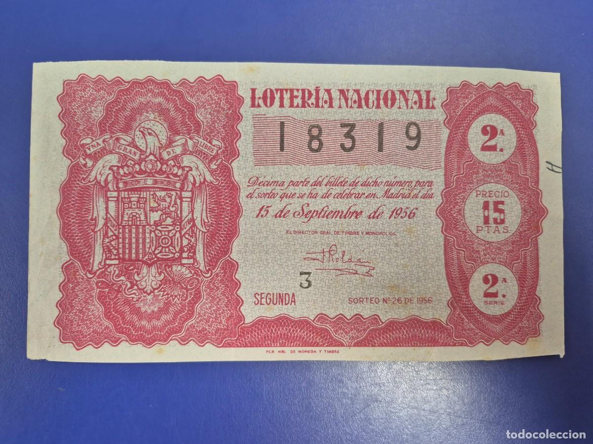 Loter&iacute;a nacional: LOTERIA NACIONAL SORTEO 26 DE 1956