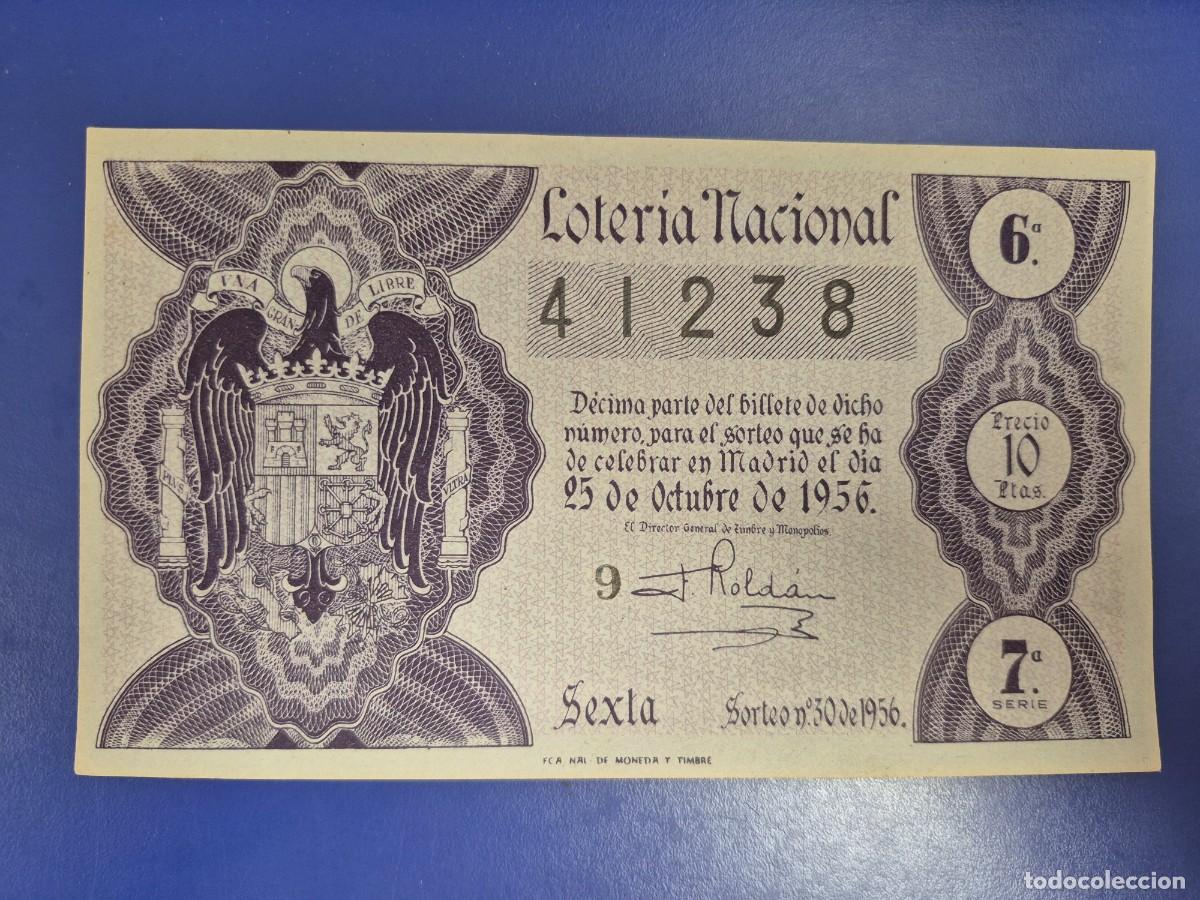 Loter&iacute;a nacional: LOTERIA NACIONAL SORTEO 30 DE 1956