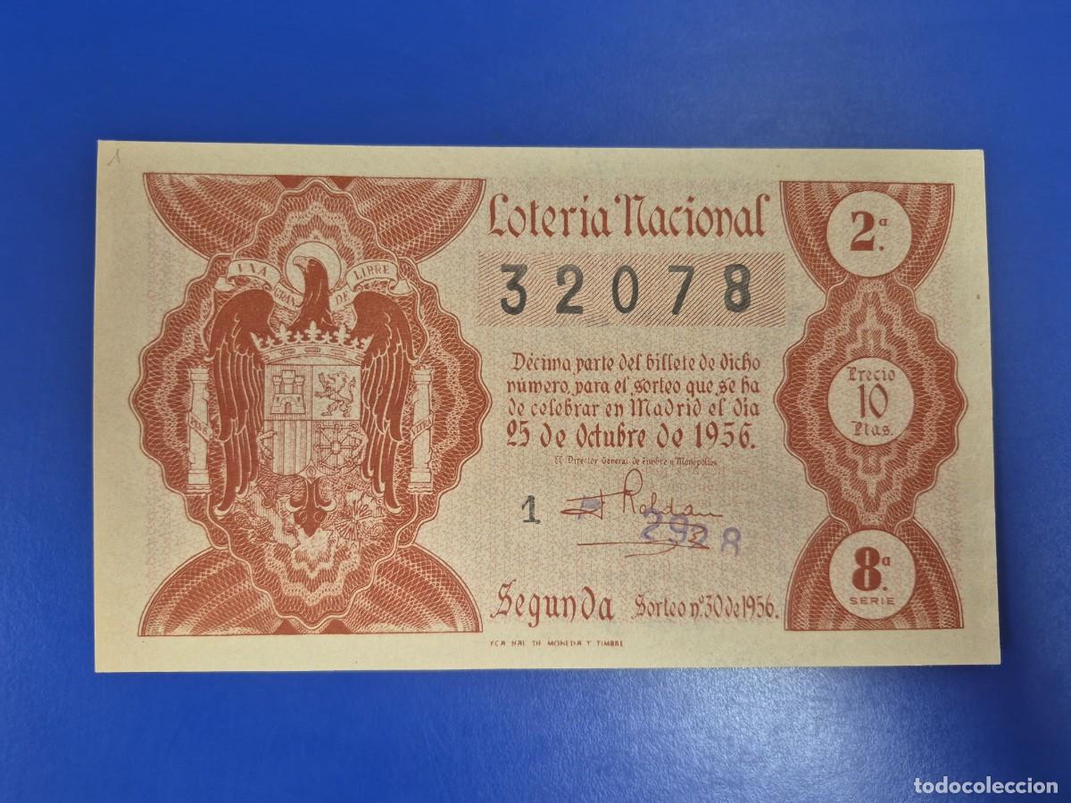 Loter&iacute;a nacional: LOTERIA NACIONAL SORTEO 30 DE 1956
