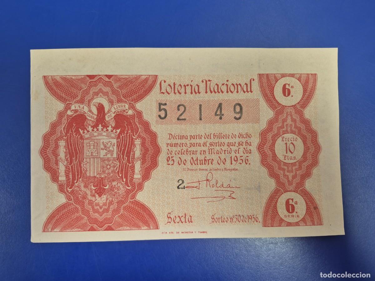 Loter&iacute;a nacional: LOTERIA NACIONAL SORTEO 30 DE 1956