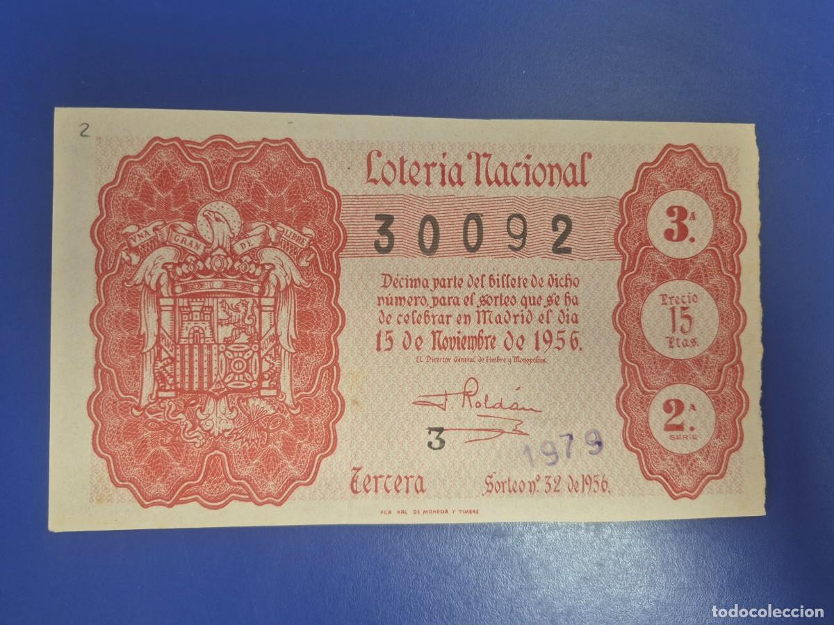 Loter&iacute;a nacional: LOTERIA NACIONAL SORTEO 32 DE 1956