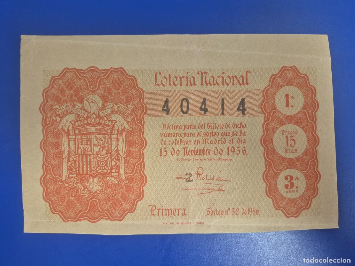 Loter&iacute;a nacional: LOTERIA NACIONAL SORTEO 32 DE 1956