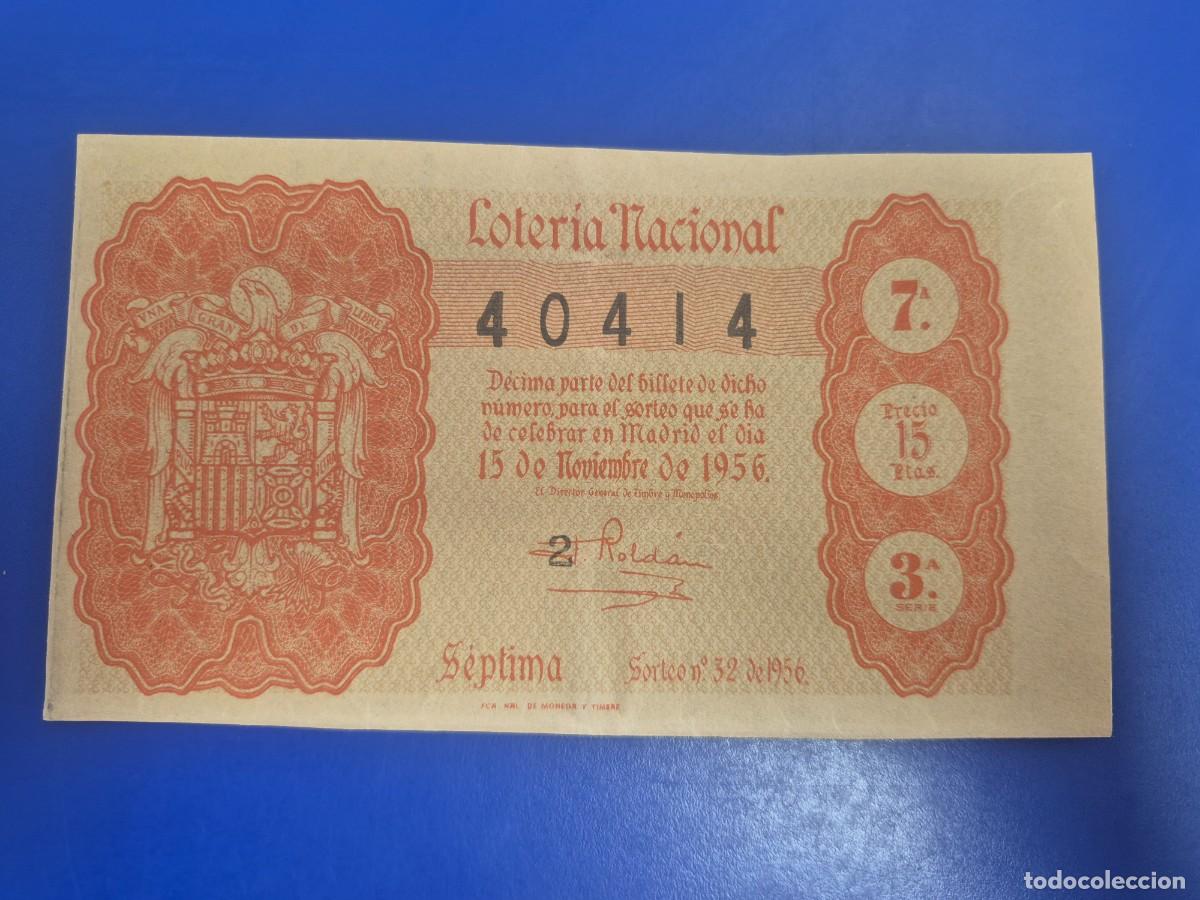 Loter&iacute;a nacional: LOTERIA NACIONAL SORTEO 32 DE 1956