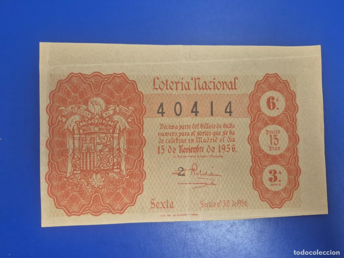 Loter&iacute;a nacional: LOTERIA NACIONAL SORTEO 32 DE 1956