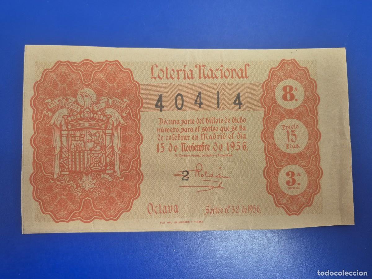 Loter&iacute;a nacional: LOTERIA NACIONAL SORTEO 32 DE 1956