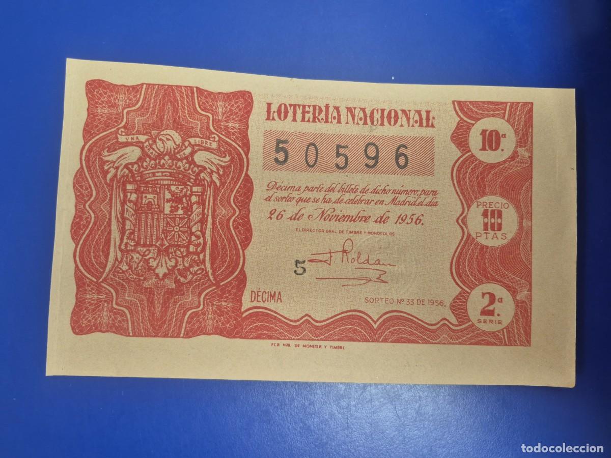 Loter&iacute;a nacional: LOTERIA NACIONAL SORTEO 33 DE 1956