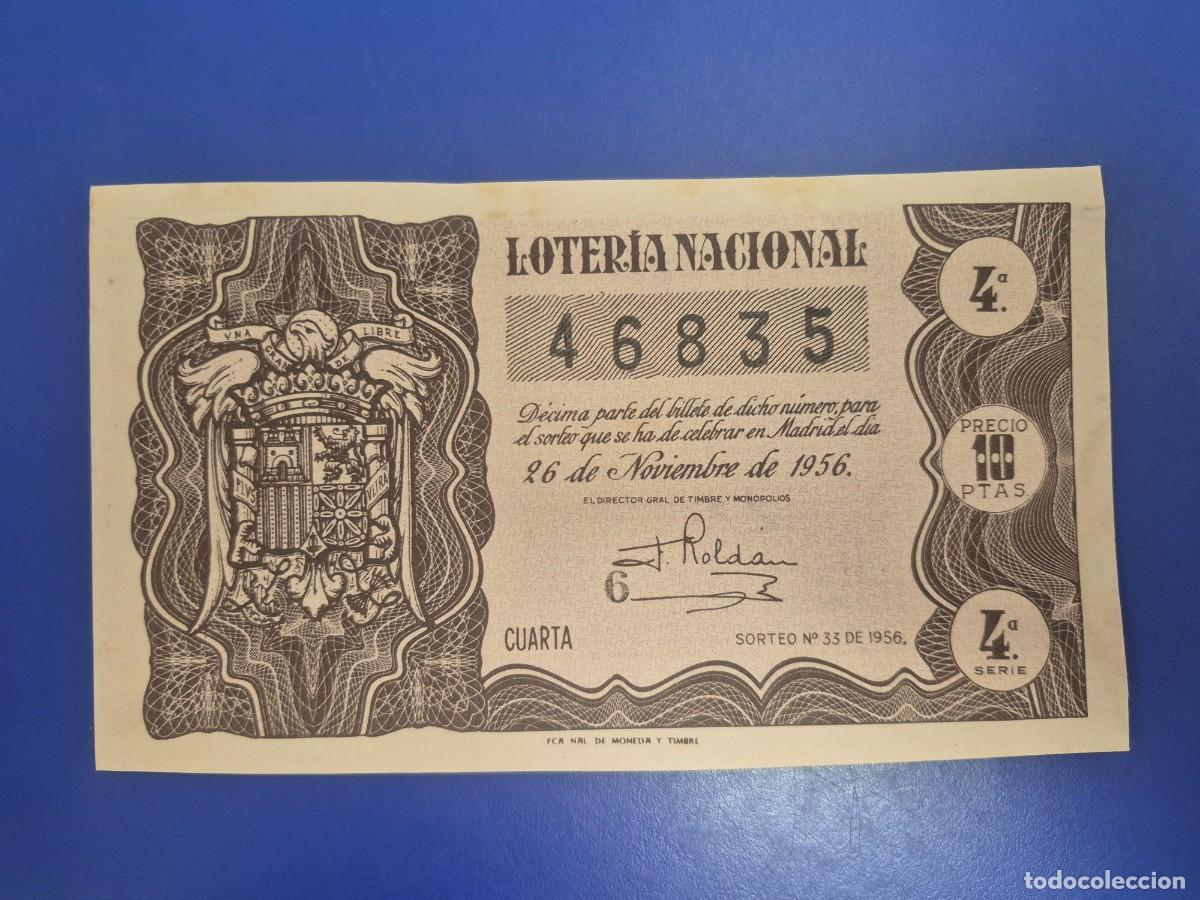 Loter&iacute;a nacional: LOTERIA NACIONAL SORTEO 33 DE 1956