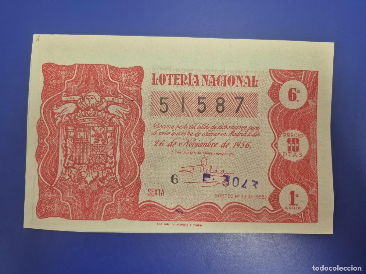 Loter&iacute;a nacional: LOTERIA NACIONAL SORTEO 33 DE 1956