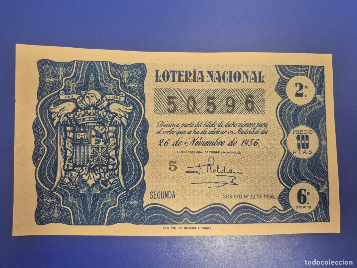Loter&iacute;a nacional: LOTERIA NACIONAL SORTEO 33 DE 1956