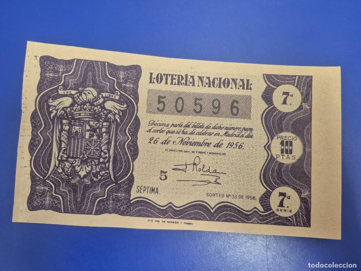 Loter&iacute;a nacional: LOTERIA NACIONAL SORTEO 33 DE 1956
