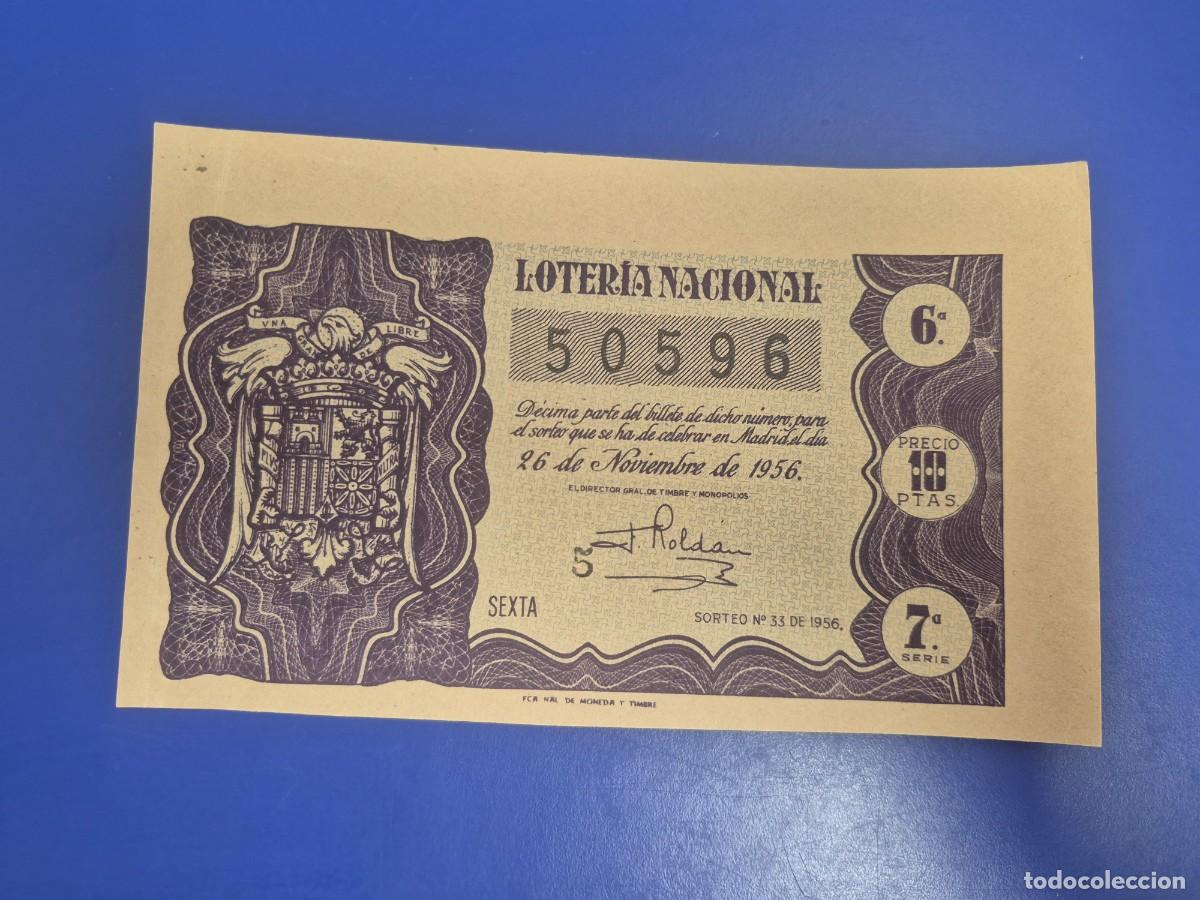 Loter&iacute;a nacional: LOTERIA NACIONAL SORTEO 33 DE 1956