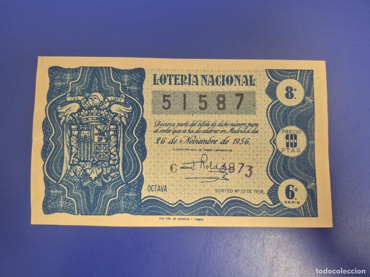 Loter&iacute;a nacional: LOTERIA NACIONAL SORTEO 33 DE 1956