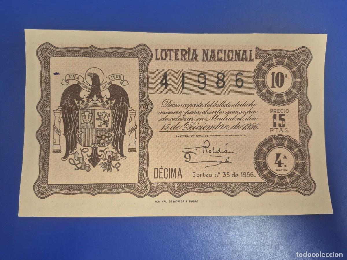 Loter&iacute;a nacional: LOTERIA NACIONAL SORTEO 35 DE 1956