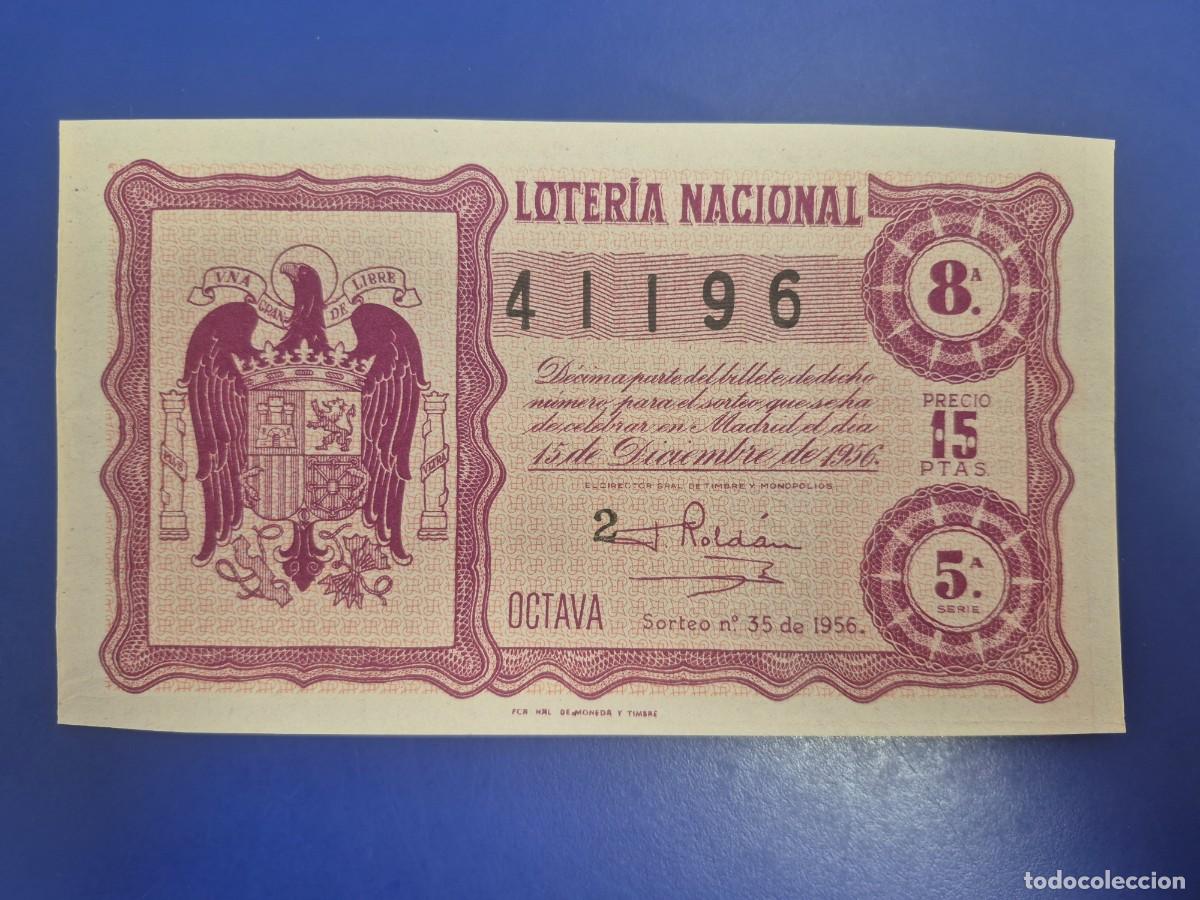 Loter&iacute;a nacional: LOTERIA NACIONAL SORTEO 35 DE 1956