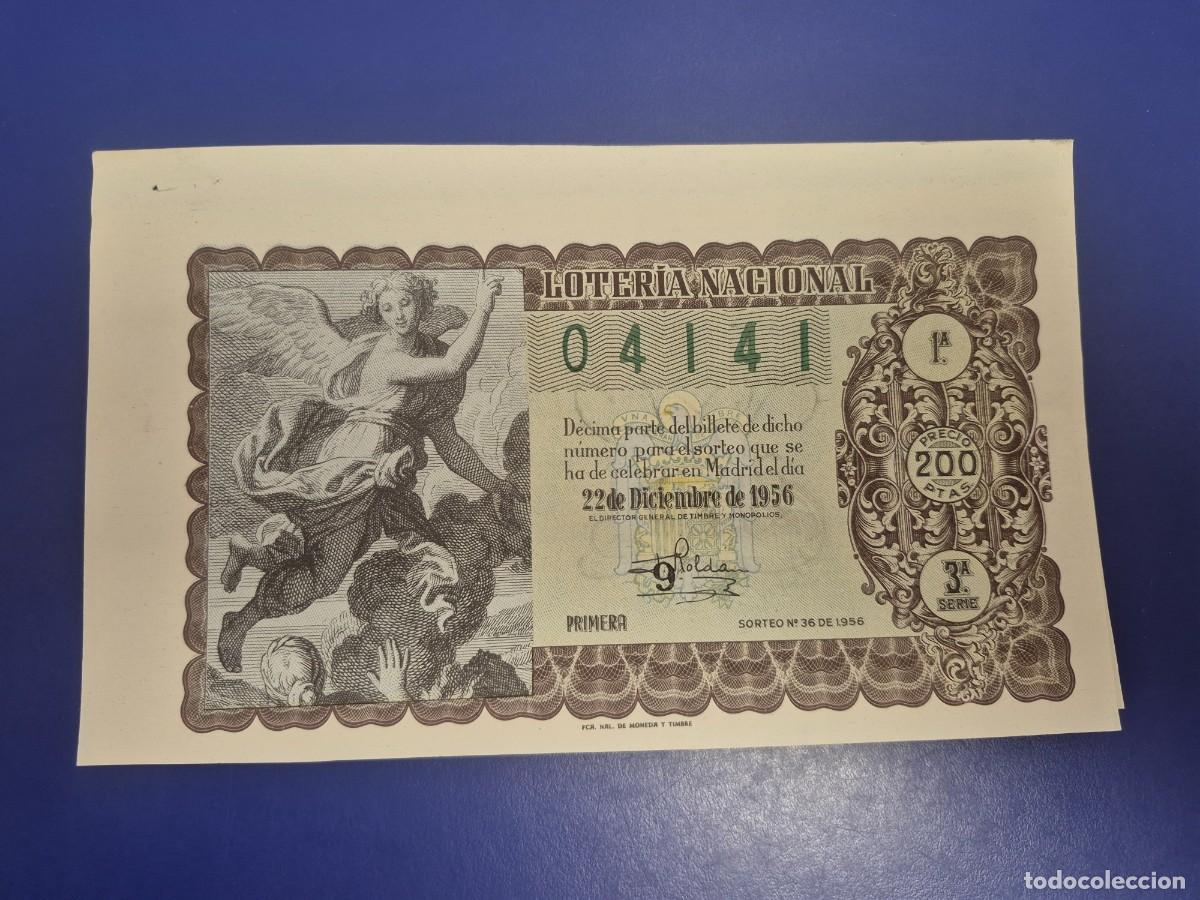 Loter&iacute;a nacional: LOTERIA NACIONAL SORTEO 36 DE 1956 NAVIDAD