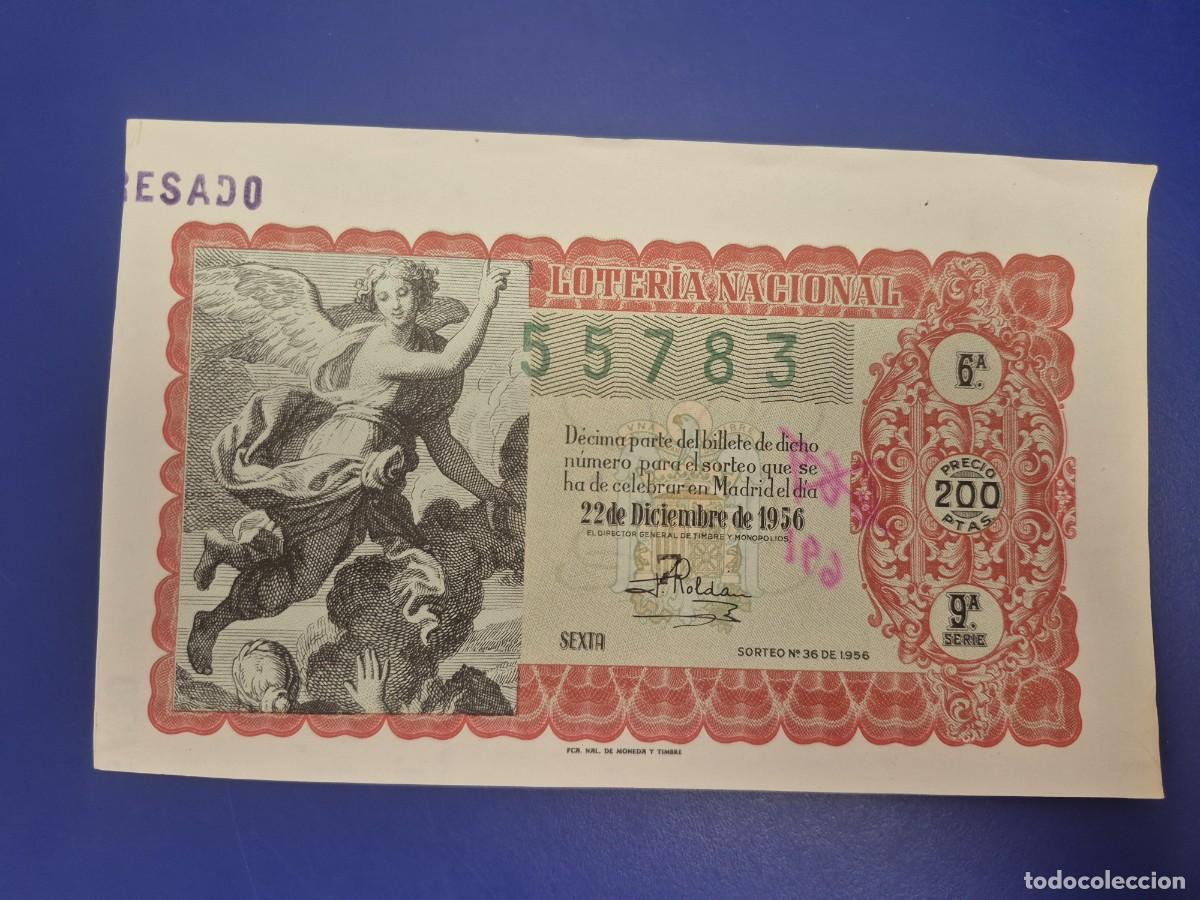 Loter&iacute;a nacional: LOTERIA NACIONAL SORTEO 36 DE 1956 NAVIDAD