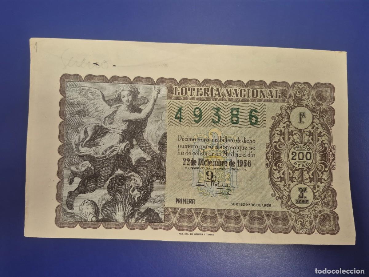 Loter&iacute;a nacional: LOTERIA NACIONAL SORTEO 36 DE 1956 NAVIDAD