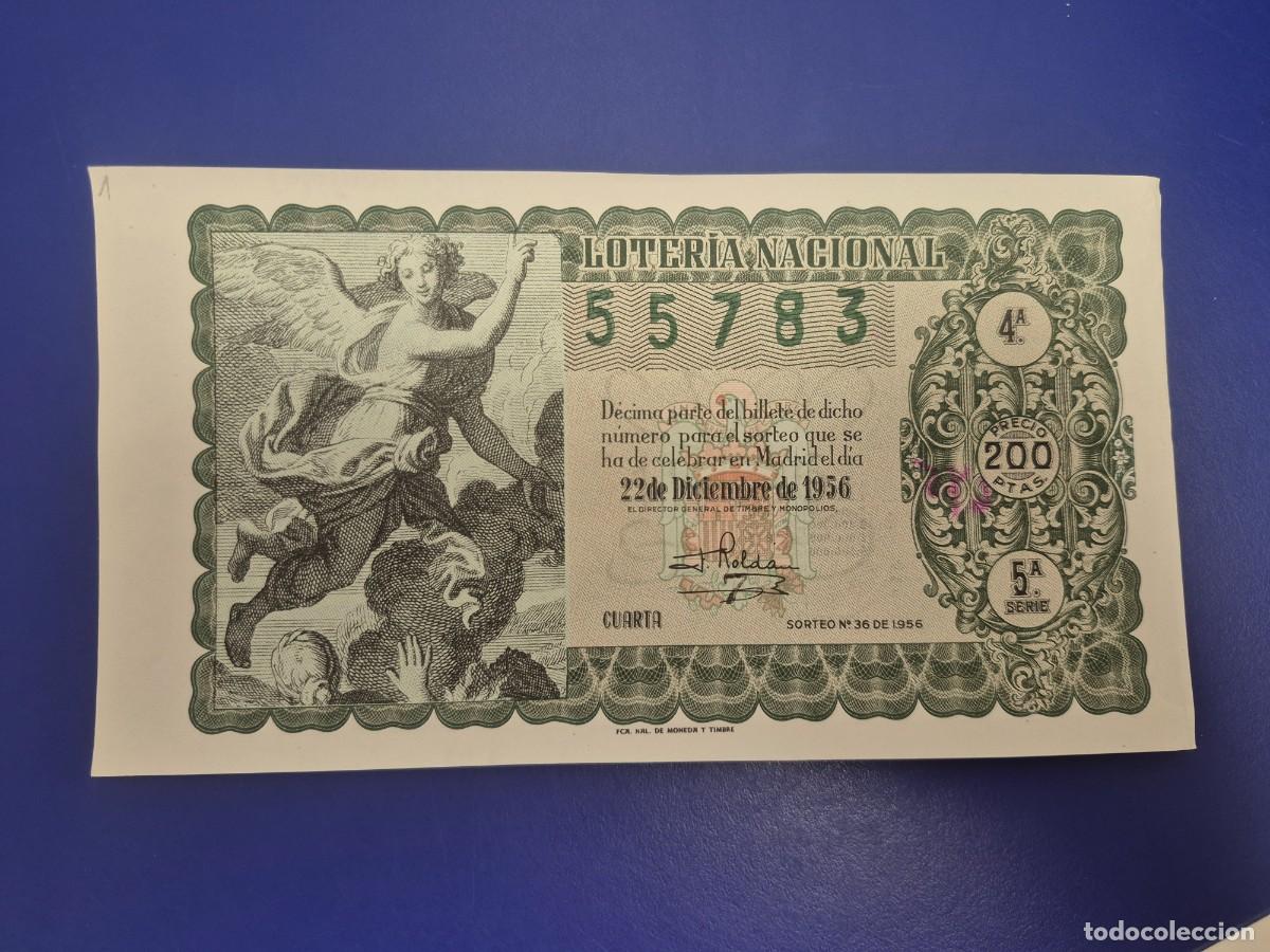 Loter&iacute;a nacional: LOTERIA NACIONAL SORTEO 36 DE 1956 NAVIDAD