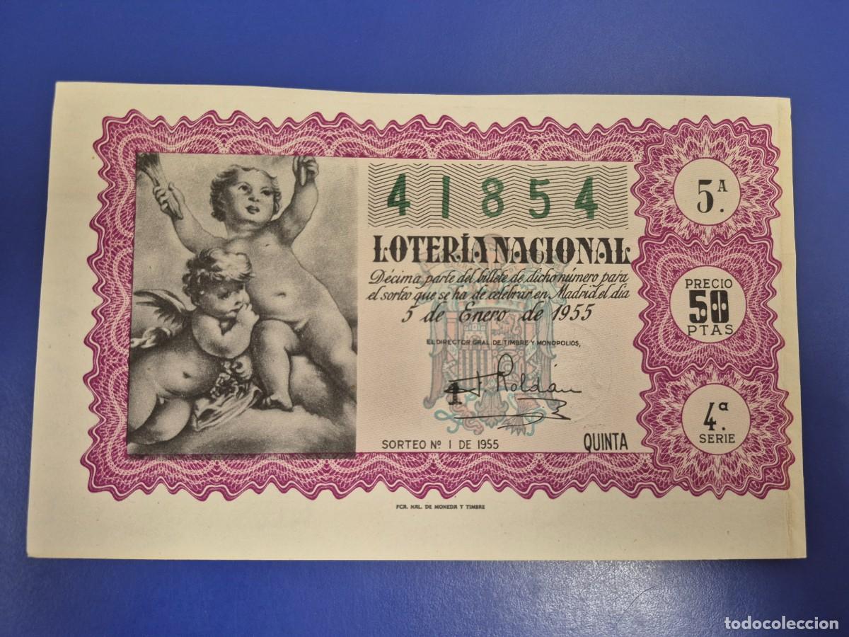 Loter&iacute;a nacional: LOTERIA NACIONAL SORTEO 1 DE 1955 NI&Ntilde;O