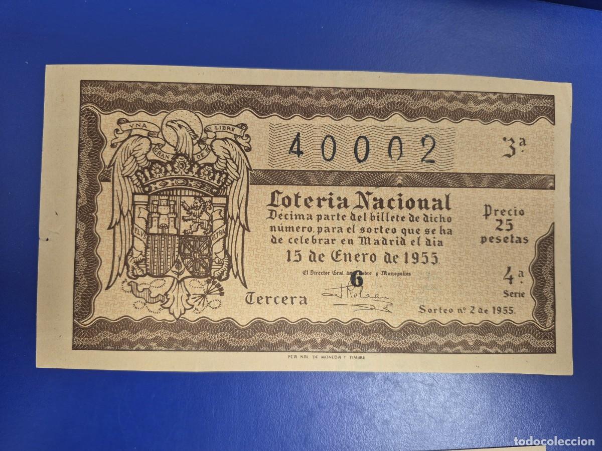 Loter&iacute;a nacional: LOTERIA NACIONAL SORTEO 2 DE 1955