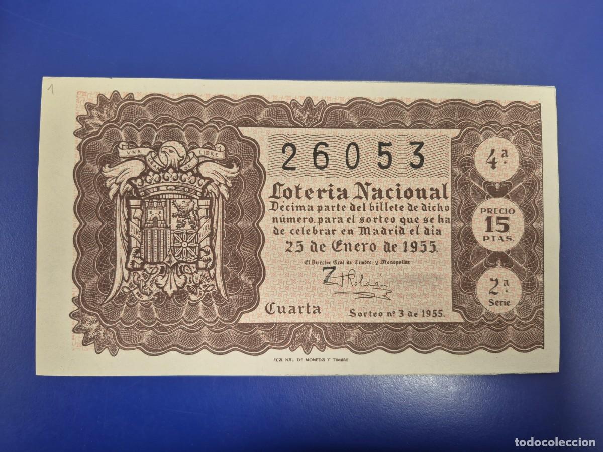 Loter&iacute;a nacional: LOTERIA NACIONAL SORTEO 3 DE 1955
