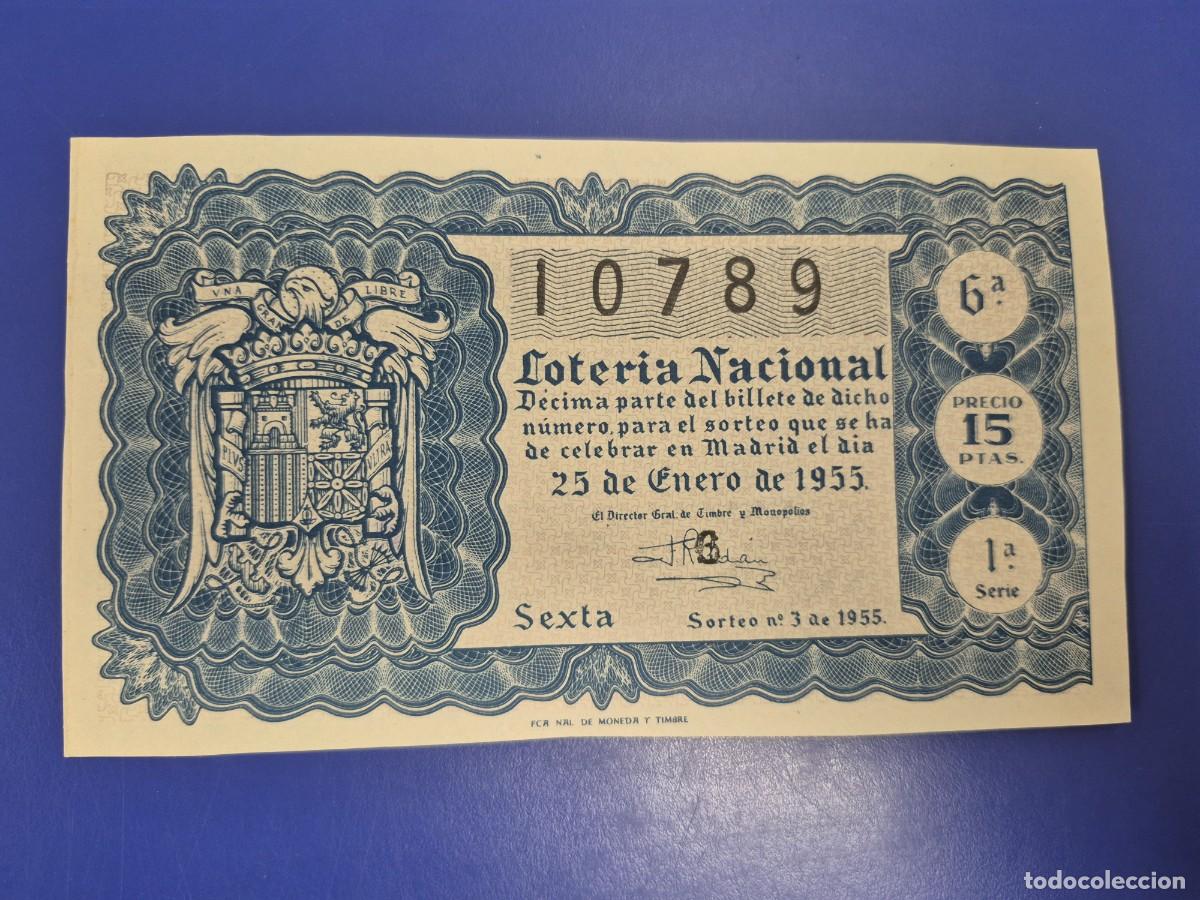 Loter&iacute;a nacional: LOTERIA NACIONAL SORTEO 3 DE 1955