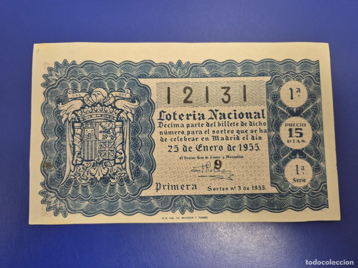 Loter&iacute;a nacional: LOTERIA NACIONAL SORTEO 3 DE 1955