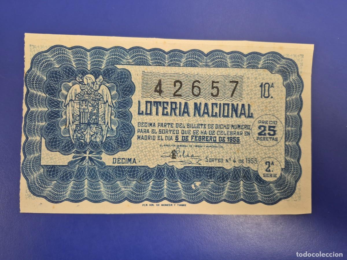 Loter&iacute;a nacional: LOTERIA NACIONAL SORTEO 4 DE 1955