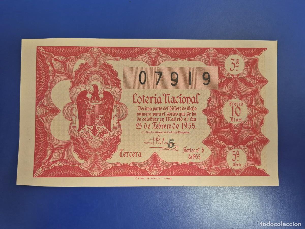 Loter&iacute;a nacional: LOTERIA NACIONAL SORTEO 6 DE 1955