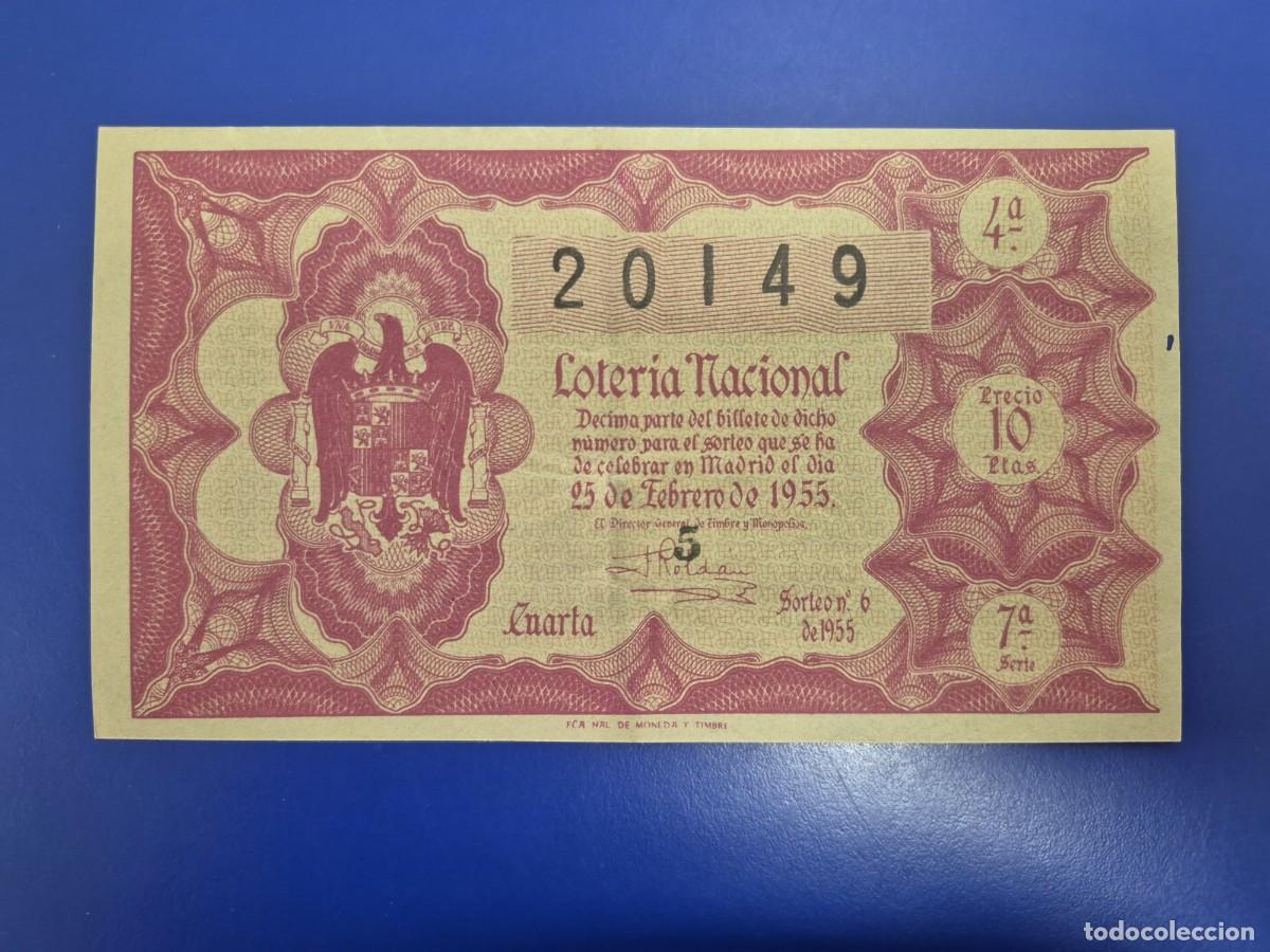 Loter&iacute;a nacional: LOTERIA NACIONAL SORTEO 6 DE 1955