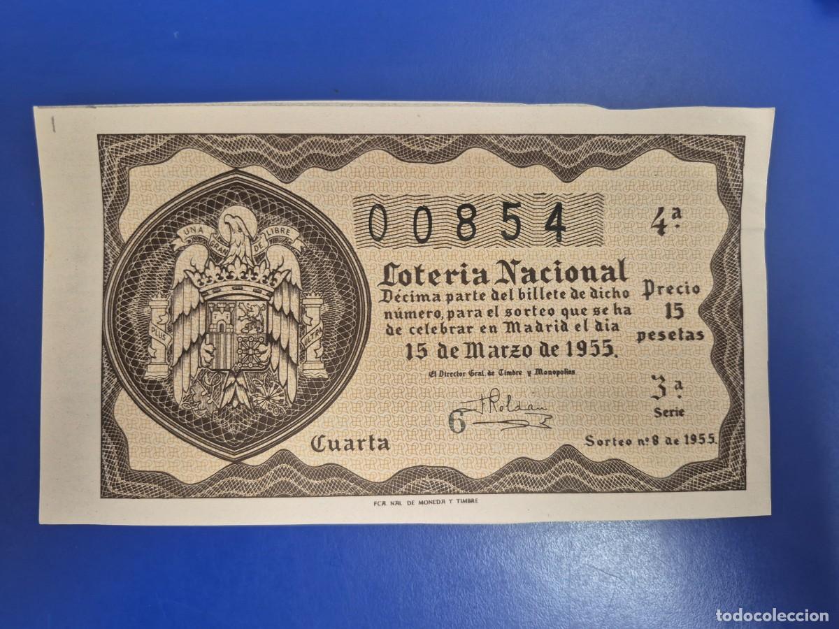 Loter&iacute;a nacional: LOTERIA NACIONAL SORTEO 8 DE 1955