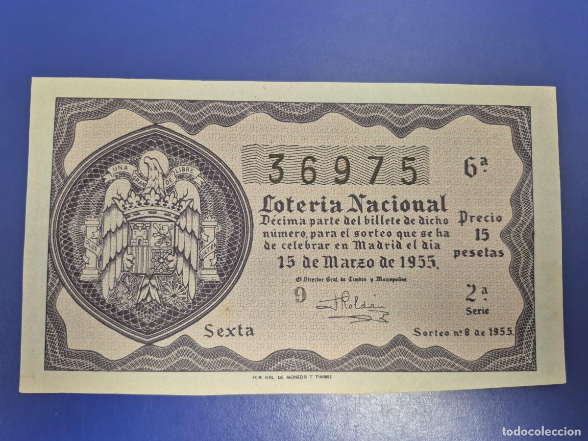 Loter&iacute;a nacional: LOTERIA NACIONAL SORTEO 8 DE 1955