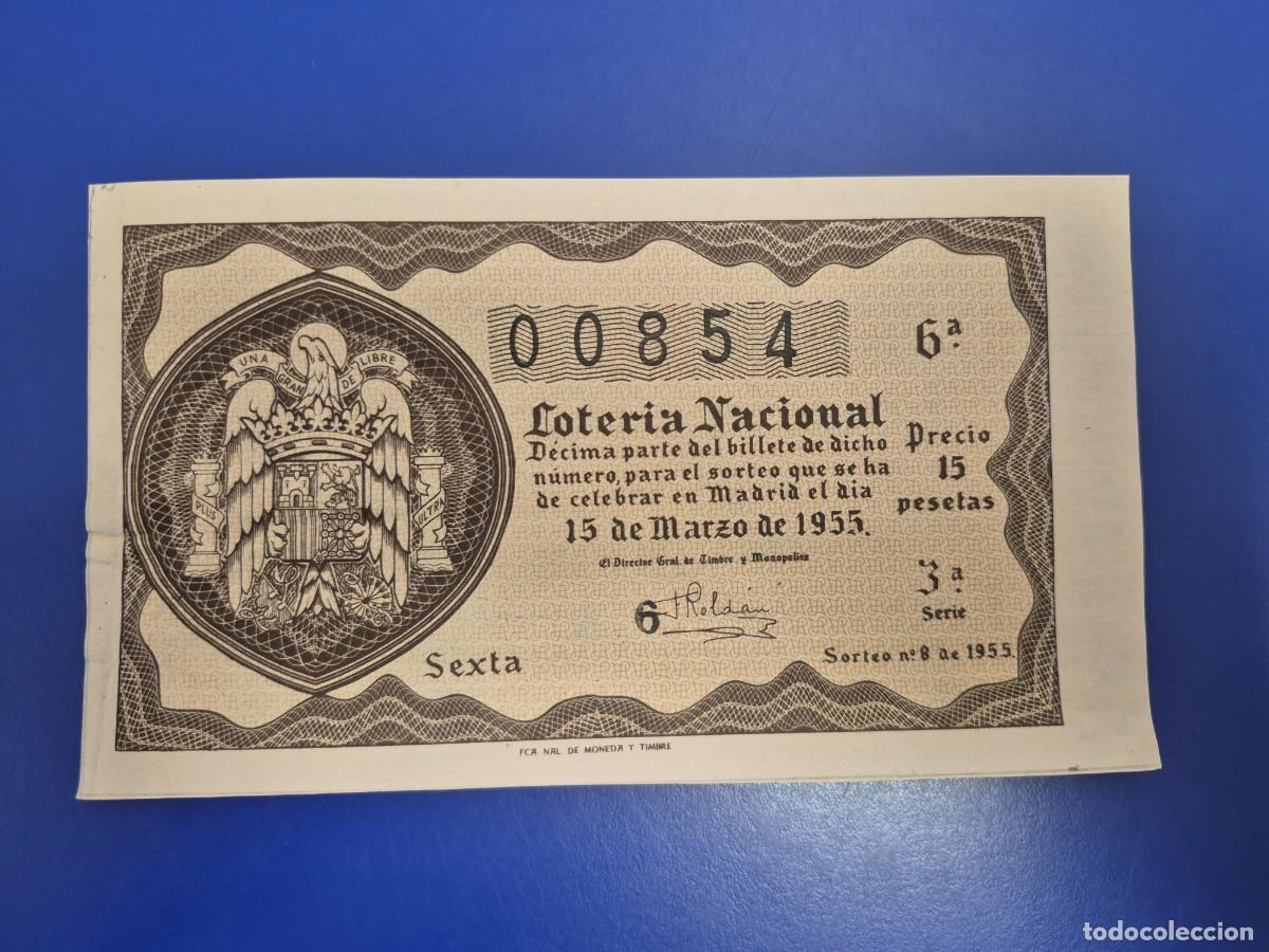 Loter&iacute;a nacional: LOTERIA NACIONAL SORTEO 8 DE 1955