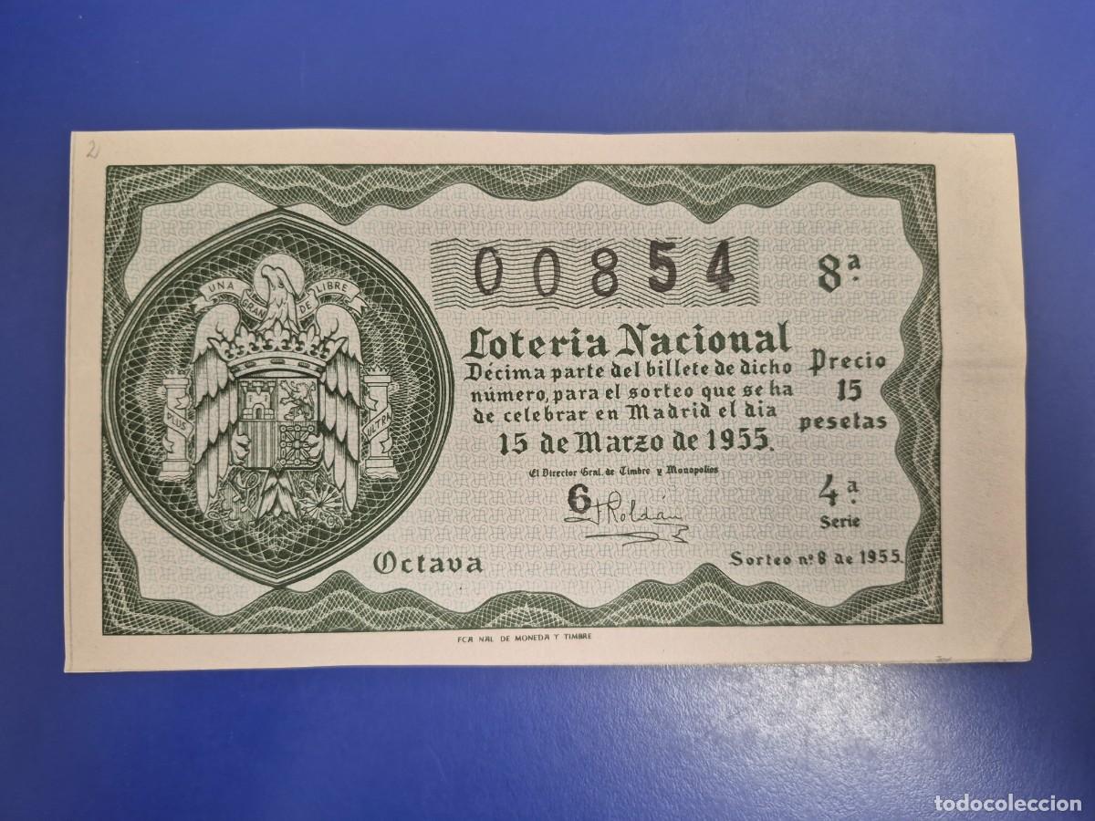 Loter&iacute;a nacional: LOTERIA NACIONAL SORTEO 8 DE 1955