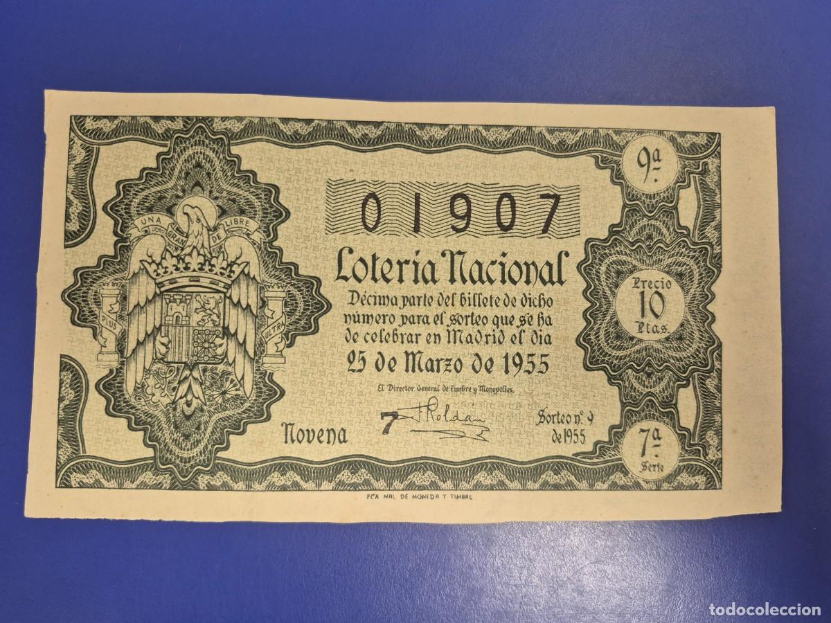 Loter&iacute;a nacional: LOTERIA NACIONAL SORTEO 9 DE 1955