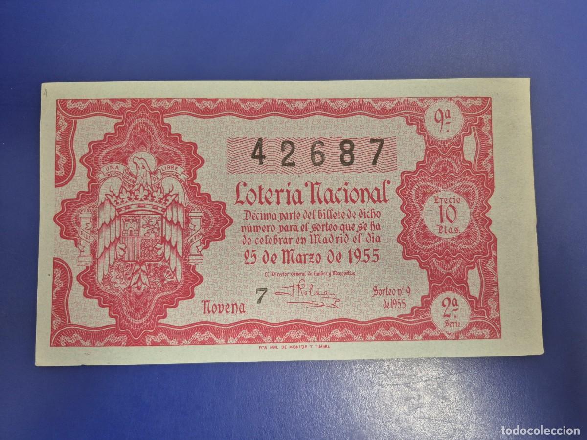 Loter&iacute;a nacional: LOTERIA NACIONAL SORTEO 9 DE 1955