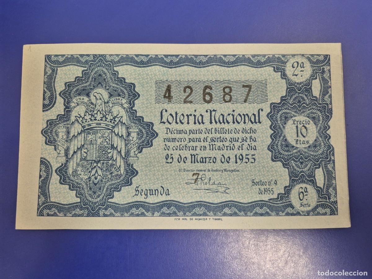 Loter&iacute;a nacional: LOTERIA NACIONAL SORTEO 9 DE 1955