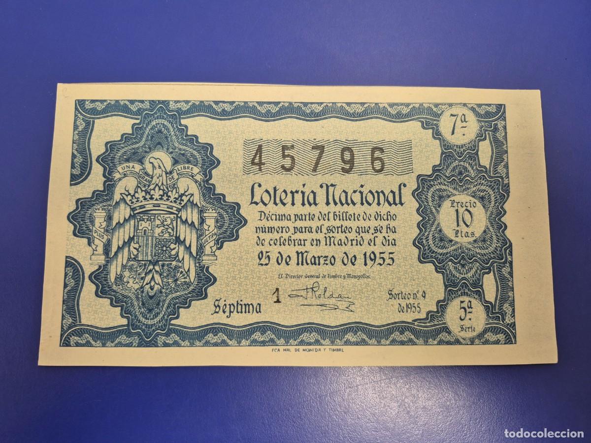 Loter&iacute;a nacional: LOTERIA NACIONAL SORTEO 9 DE 1955